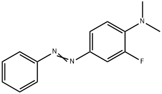 2-Fluoro-N,N-dimethyl-4-(phenylazo)aniline Struktur