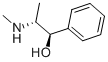 (1R,2R)-1-フェニル-2-メチルアミノ-1-プロパノール 化学構造式