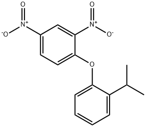 1-[2-(1-メチルエチル)フェノキシ]-2,4-ジニトロベンゼン 化学構造式