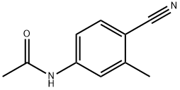 4-乙酰氨基-2-甲基苯甲氰 结构式