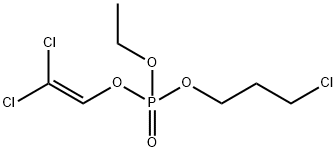 Phosphoric acid 3-chloropropyl 2,2-dichloroethenylethyl ester Structure