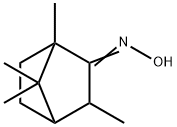 1,3,7,7-テトラメチルビシクロ[2.2.1]ヘプタン-2-オンオキシム 化学構造式