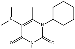 1-cyclohexyl-5-dimethylamino-6-methyl-pyrimidine-2,4-dione Structure