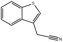 ベンゾ[b]チオフェン-3-アセトニトリル 化学構造式
