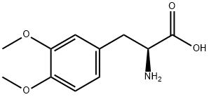 3,4-ジメトキシ-L-フェニルアラニン 化学構造式