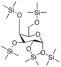 1-O,2-O,3-O,4-O,6-O-ペンタキス(トリメチルシリル)-α-D-ガラクトピラノース 化学構造式