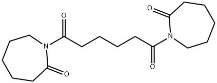 1,1'-(1,6-Dioxo-1,6-hexanediyl)bis[hexahydro-2H-azepin-2-one] Struktur