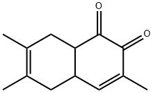 1,2-Naphthoquinone, 4a,5,8,8a-tetrahydro-3,6,7-trimethyl- (8CI) Struktur