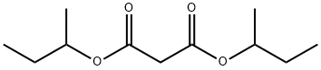 マロン酸ビス(1-メチルプロピル) 化学構造式