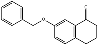 7-苄氧基-1-萘满酮 结构式