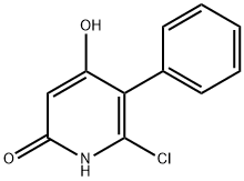 2-Chloro-4,6-dihydroxy-3-phenylpyridine Struktur