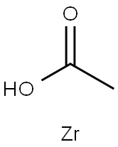 zirconium(2+) acetate Structure