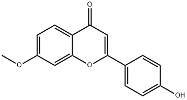 4'-HYDROXY-7-METHOXYFLAVONE 结构式