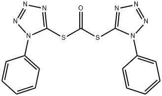 ジチオ炭酸S,S-ビス(1-フェニル-1H-テトラゾール-5-イル) 化学構造式