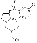 Pyrrolidine, 2-((4-chloro-2-(trifluoromethyl)phenyl)imino)-1-(2,3-dich loro-2-propenyl)- Structure