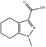 1-甲基-4,5,6,7-四氢-1H-吲唑-3-羧酸 结构式