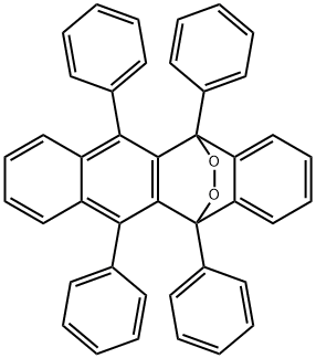 5,12-Dihydro-5,6,11,12-tetraphenyl-5,12-epidioxynaphthacene 结构式