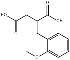 2-[(2-methoxyphenyl)methyl]butanedioic acid 结构式