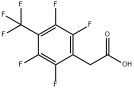 2,3,5,6-四氟-4-(三氟甲基)苯乙酸, 32304-29-3, 结构式