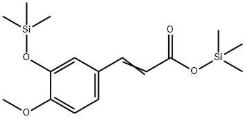3-[4-Methoxy-3-(trimethylsilyloxy)phenyl]propenoic acid trimethylsilyl ester Struktur