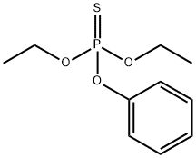 チオりん酸O,O-ジエチルO-フェニル 化学構造式