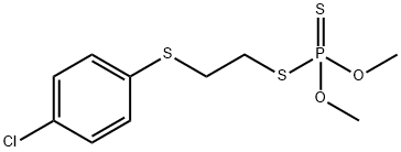 Phosphorodithioic acid S-[2-[(4-chlorophenyl)thio]ethyl]O,O-dimethyl ester 结构式