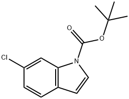 1-BOC-6-氯吲哚 结构式
