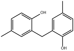 2,2'-亚甲基-双-(4-甲基苯酚) 结构式