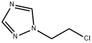 1-(2-クロロエチル)-1H-1,2,4-トリアゾール 化学構造式