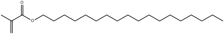 2-甲基-2-丙烯酸十八烷基酯, 32360-05-7, 结构式