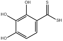 Benzenecarbodithioic acid, 2,3,4-trihydroxy- (9CI) Struktur