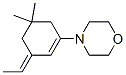 4-(3-Ethylidene-5,5-dimethyl-1-cyclohexen-1-yl)morpholine Struktur