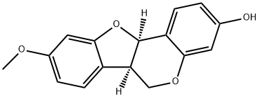 6aα,11aα-ジヒドロ-9-メトキシ-6H-ベンゾフロ[3,2-c][1]ベンゾピラン-3-オール 化学構造式