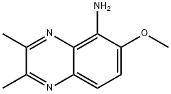 5-氨基-6-甲氧基-2,3-二甲基喹喔啉 结构式