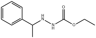 2-(1-フェニルエチル)ヒドラジンカルボン酸エチル 化学構造式