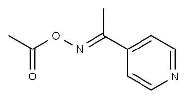 (E)-1-(4-Pyridyl)ethanone O-acetyl oxime Struktur