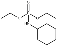 Cyclohexylamidophosphoric acid diethyl ester Struktur