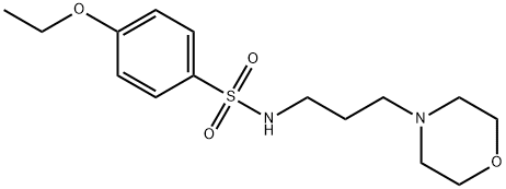 p-エトキシ-N-(3-モルホリノプロピル)ベンゼンスルホンアミド 化学構造式
