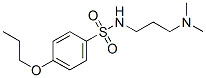N-[3-(ジメチルアミノ)プロピル]-4-プロポキシベンゼンスルホンアミド 化学構造式