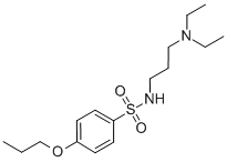 N-(3-Diethylaminopropyl)-p-propoxybenzenesulfonamide Structure