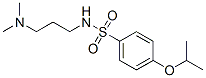 N-[3-(ジメチルアミノ)プロピル]-4-イソプロポキシベンゼンスルホンアミド 化学構造式