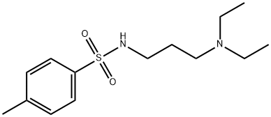 N-[3-(ジエチルアミノ)プロピル]-4-メチルベンゼン-1-スルホンアミド 化学構造式