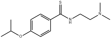 N-[2-(Dimethylamino)ethyl]-p-(isopropoxy)thiobenzamide Struktur