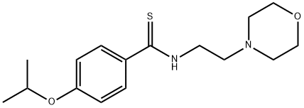 p-Isopropoxy-N-(2-morpholinoethyl)thiobenzamide Structure