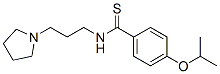 p-Isopropoxy-N-[3-(1-pyrrolidinyl)propyl]thiobenzamide Struktur