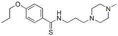 N-[3-(4-メチル-1-ピペラジニル)プロピル]-p-(プロポキシ)チオベンズアミド 化学構造式