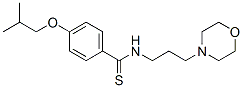 p-Isobutoxy-N-(3-morpholinopropyl)thiobenzamide Structure