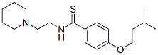 p-(イソペンチルオキシ)-N-(2-ピペリジノエチル)チオベンズアミド 化学構造式