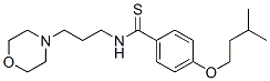 p-(Isopentyloxy)-N-(3-morpholinopropyl)thiobenzamide 结构式