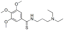N-[3-(ジエチルアミノ)プロピル]-3,4,5-トリメトキシチオベンズアミド 化学構造式